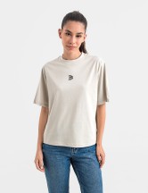 Tениска cropped oversize stone grey 