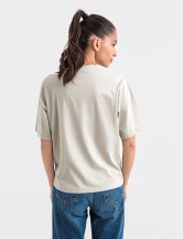Tениска cropped oversize stone grey 