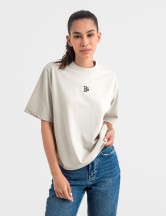Tениска cropped oversize stone grey 