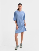 Рокля oversize в светлосиньо