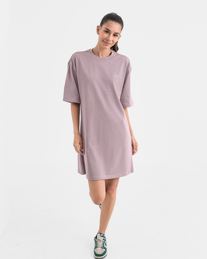 Рокля oversize във виолет 
