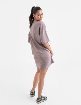 Рокля oversize във виолет 