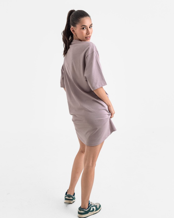 Рокля oversize във виолет 