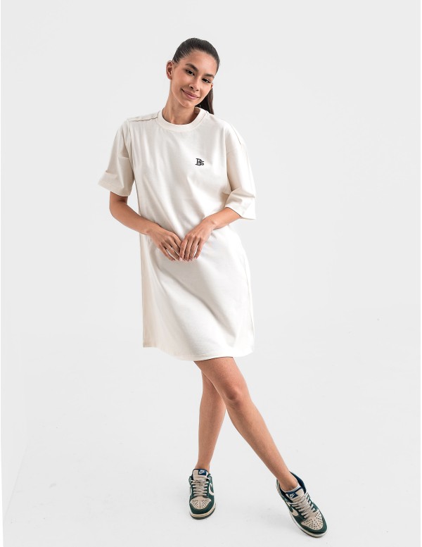 Рокля oversize в екрю