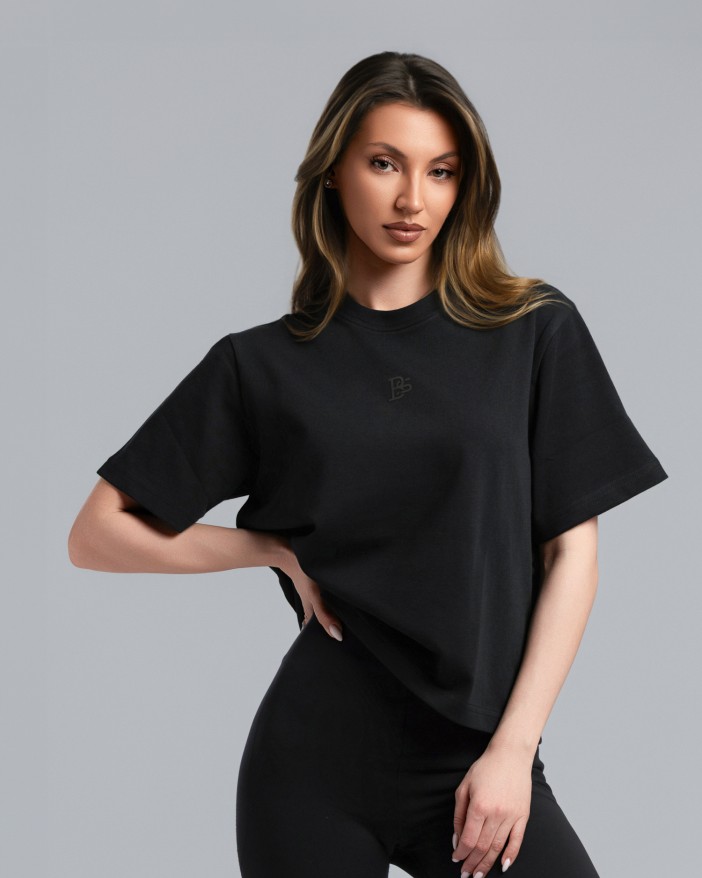 Къс oversize в черно