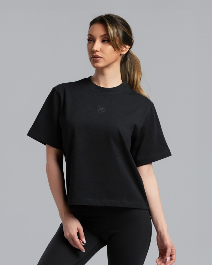 Къс oversize в черно
