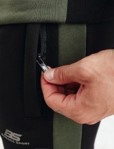 Мъжки Ватиран Екип BS Черно с Тъмно Зелено